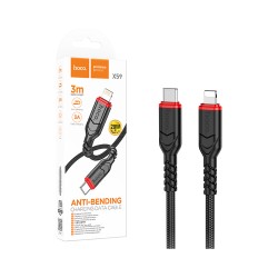 Hoco Cable X59 Victory Type-C to Lightning 20W 3M Black
